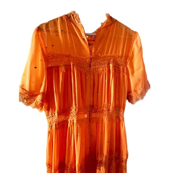 RANNA GILL Vibrant Orange Maxi Dress - Picture 5 of 9